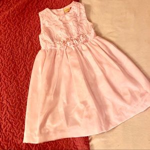Long Pink Sequins Dress
